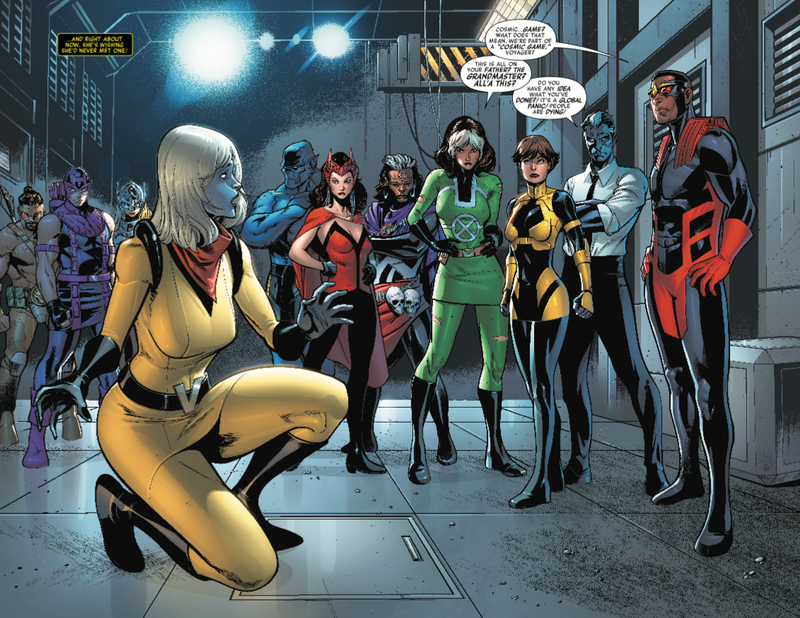 Avengers #687 art by Paco Medina, Juan Vlasco, and Jesus Aburtov